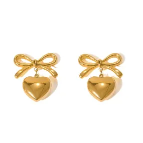 Just Lil Things  Gold Huggie Earrings JLT12649