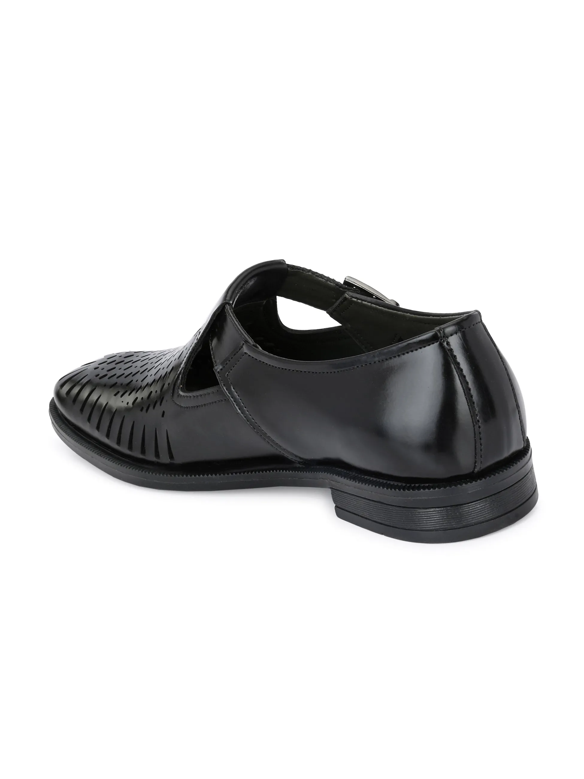 Kalista Black Shoe-Style Sandals