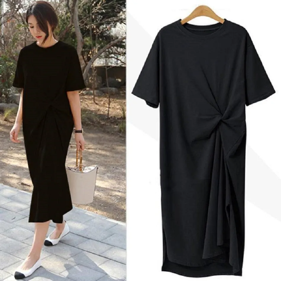 Kiana - Casual Dress with Knot Detail