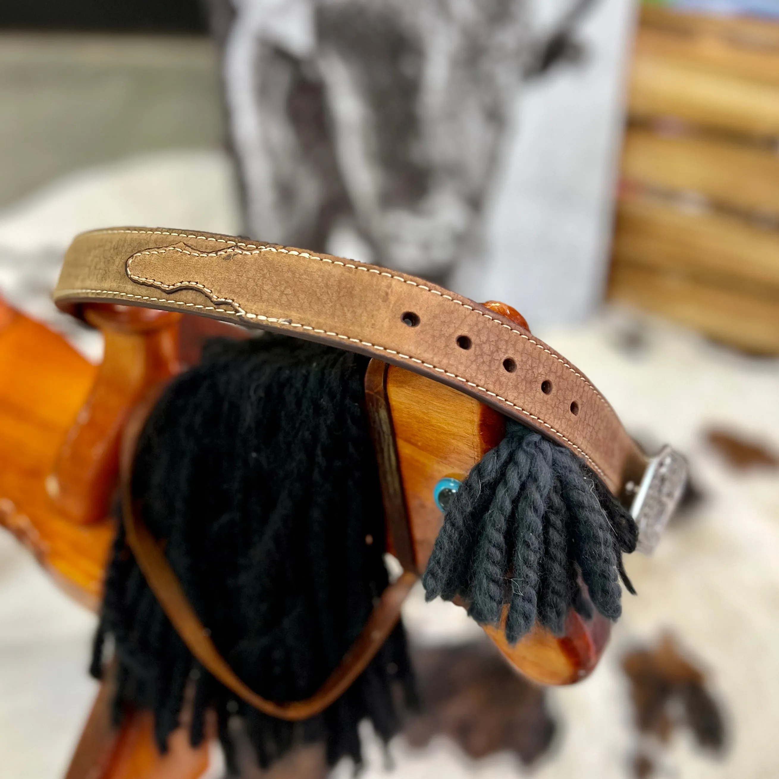 KIDS Longhorn Leather Belt