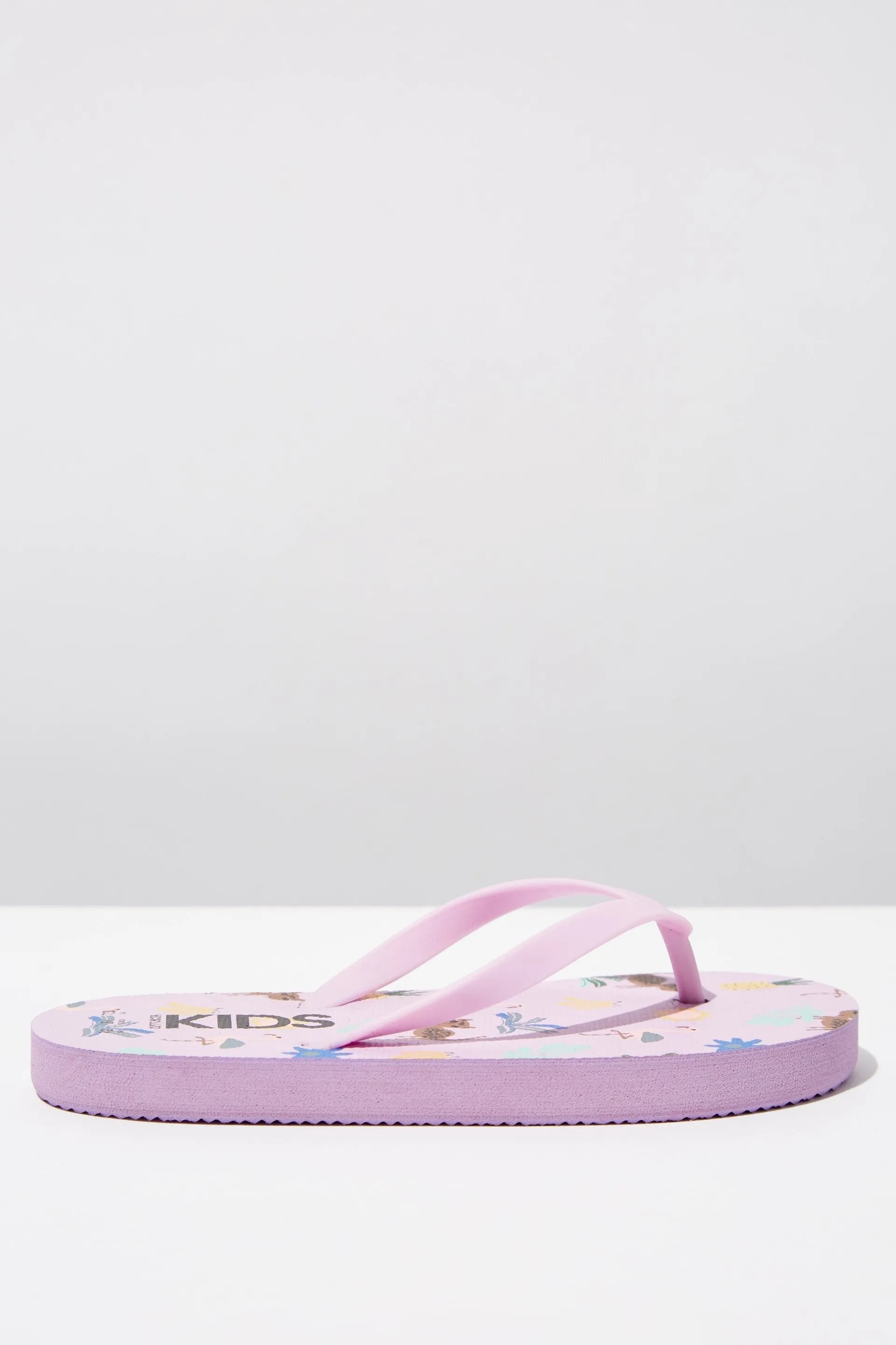 Kids Printed Flip Flop - Pink Lavendar Floral