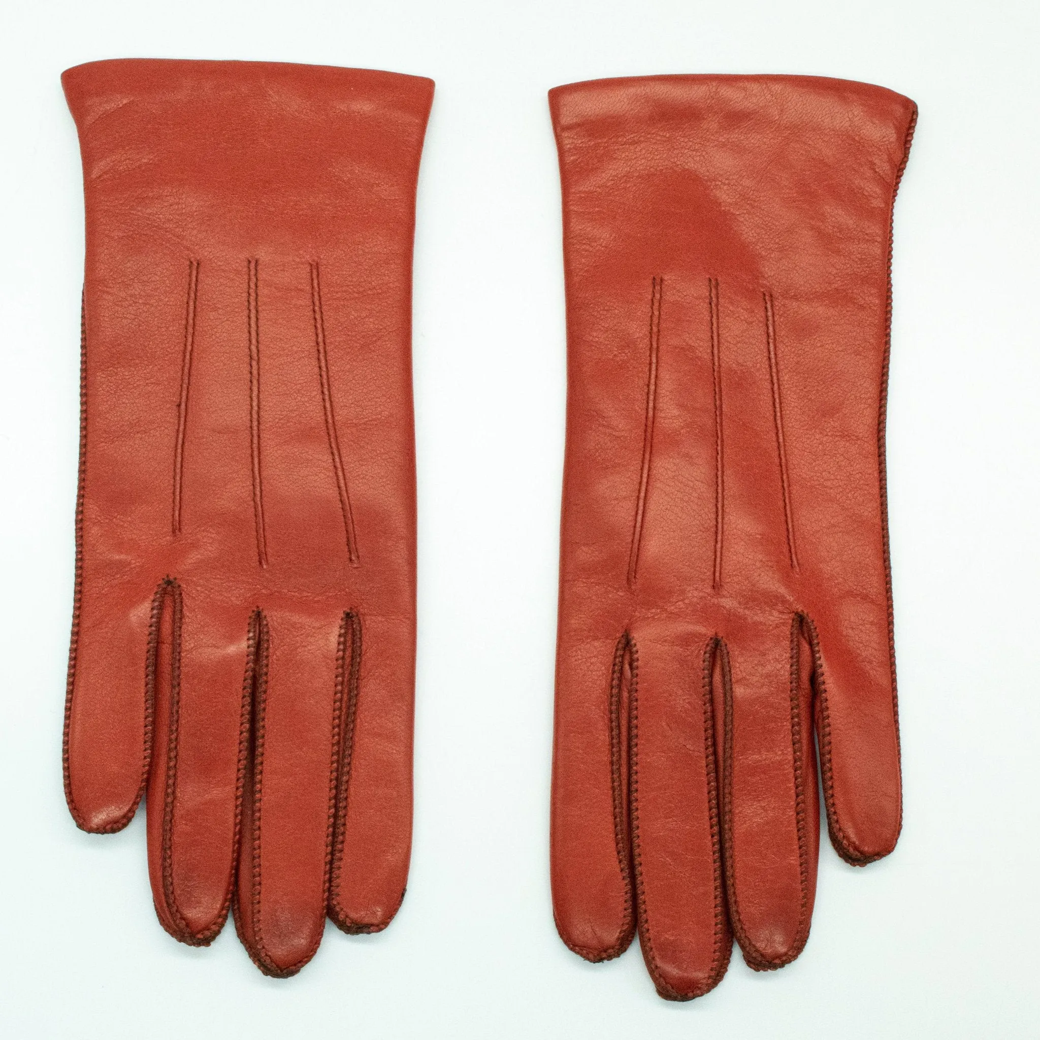 LEATHER GLOVE CONTRAST STITCH