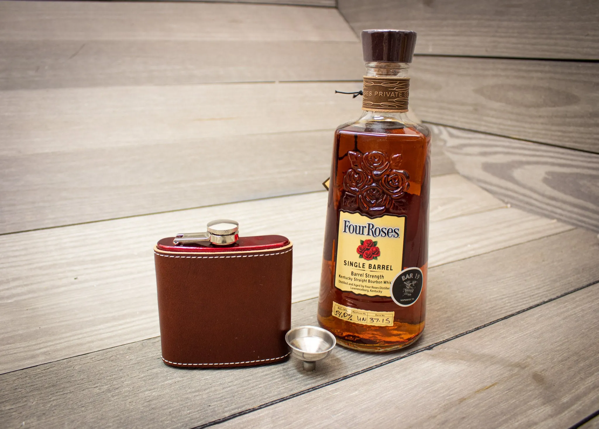 Leather Wrapped Flask