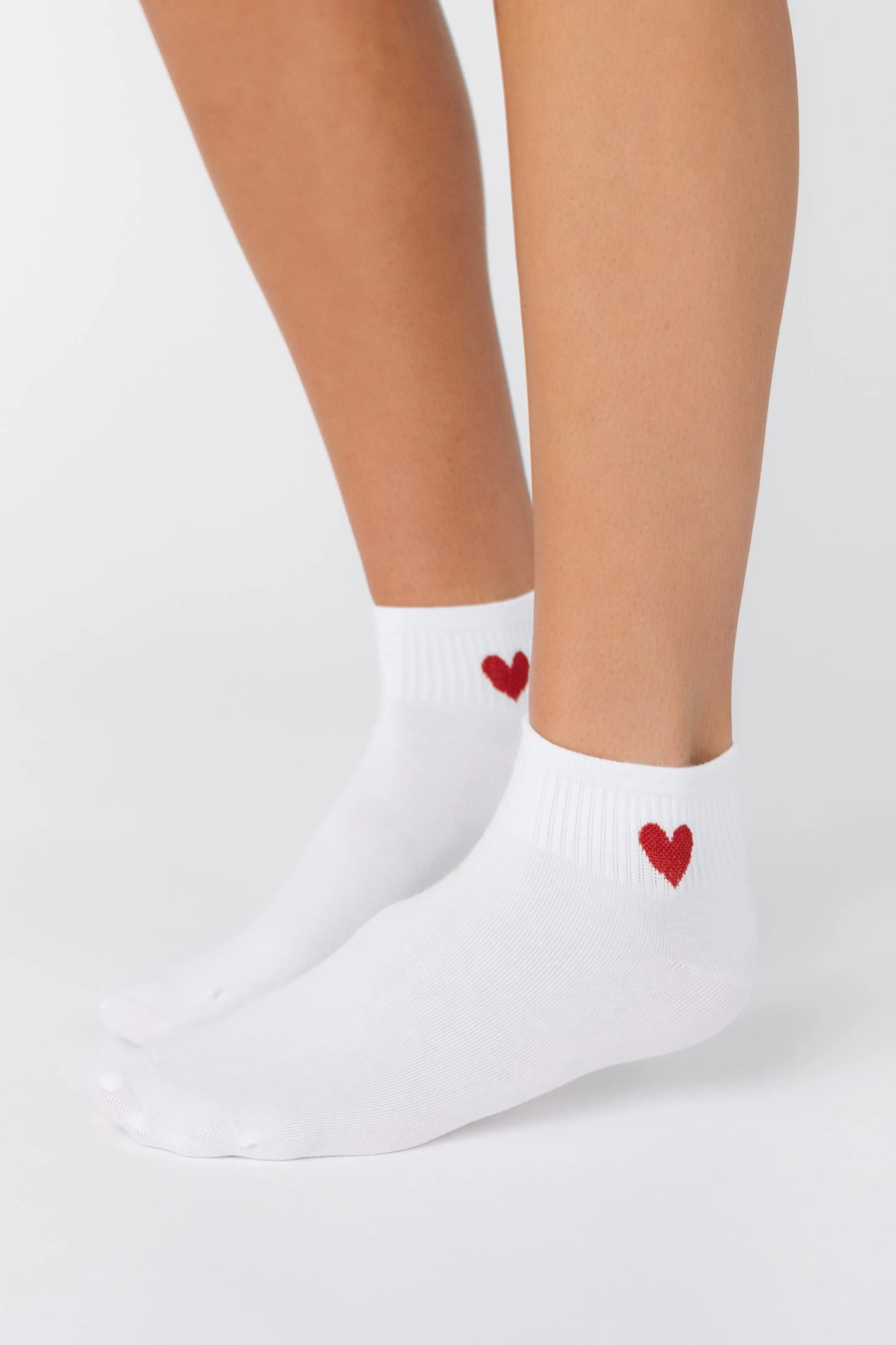 Lola Heart Quarter Socks 2 Pack