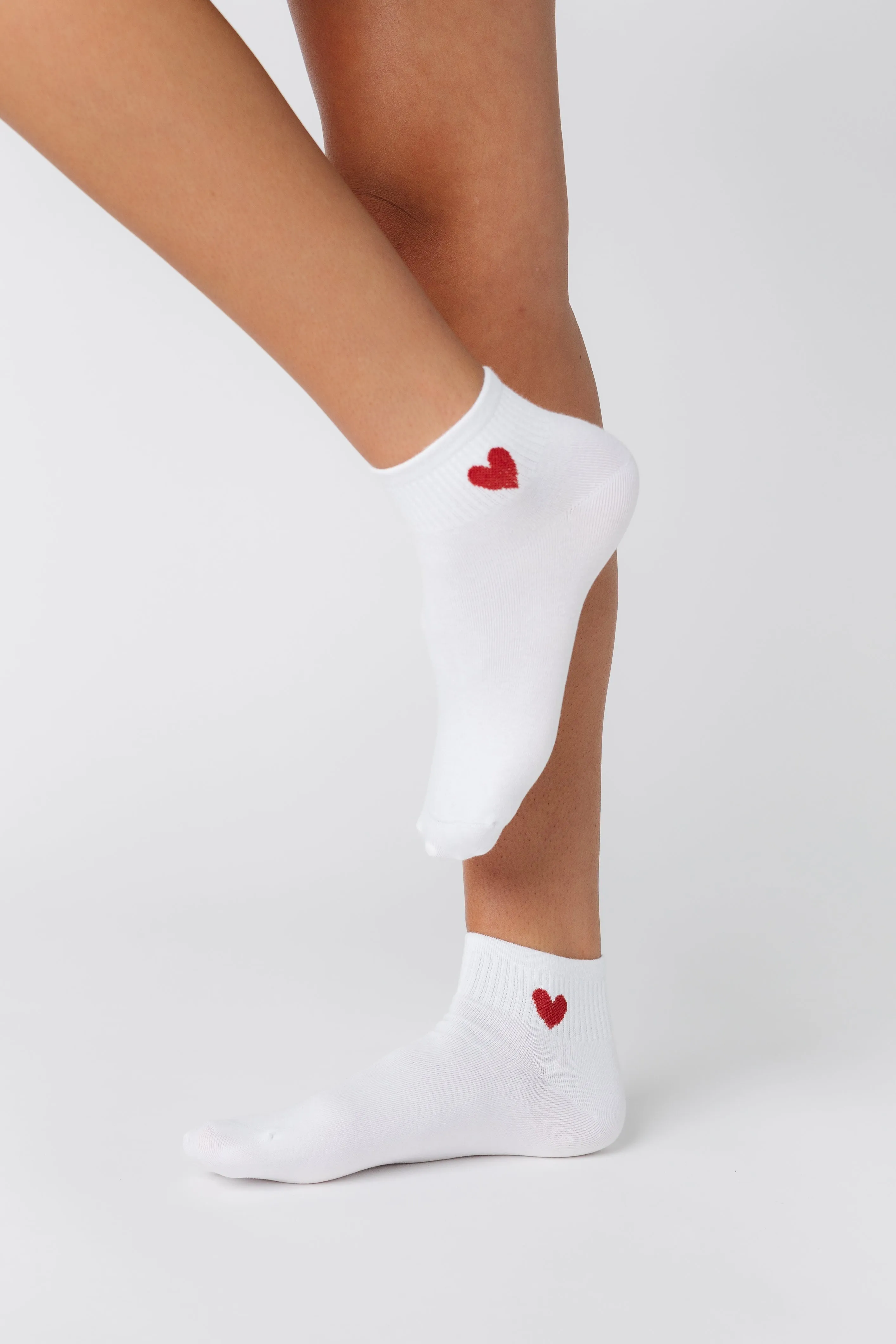 Lola Heart Quarter Socks 2 Pack