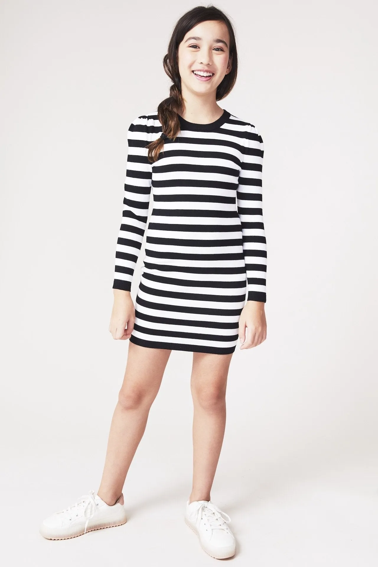 Milly Minis Gathered Sleeve Dress