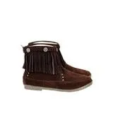 Montana West Fringe Trim Western Booties