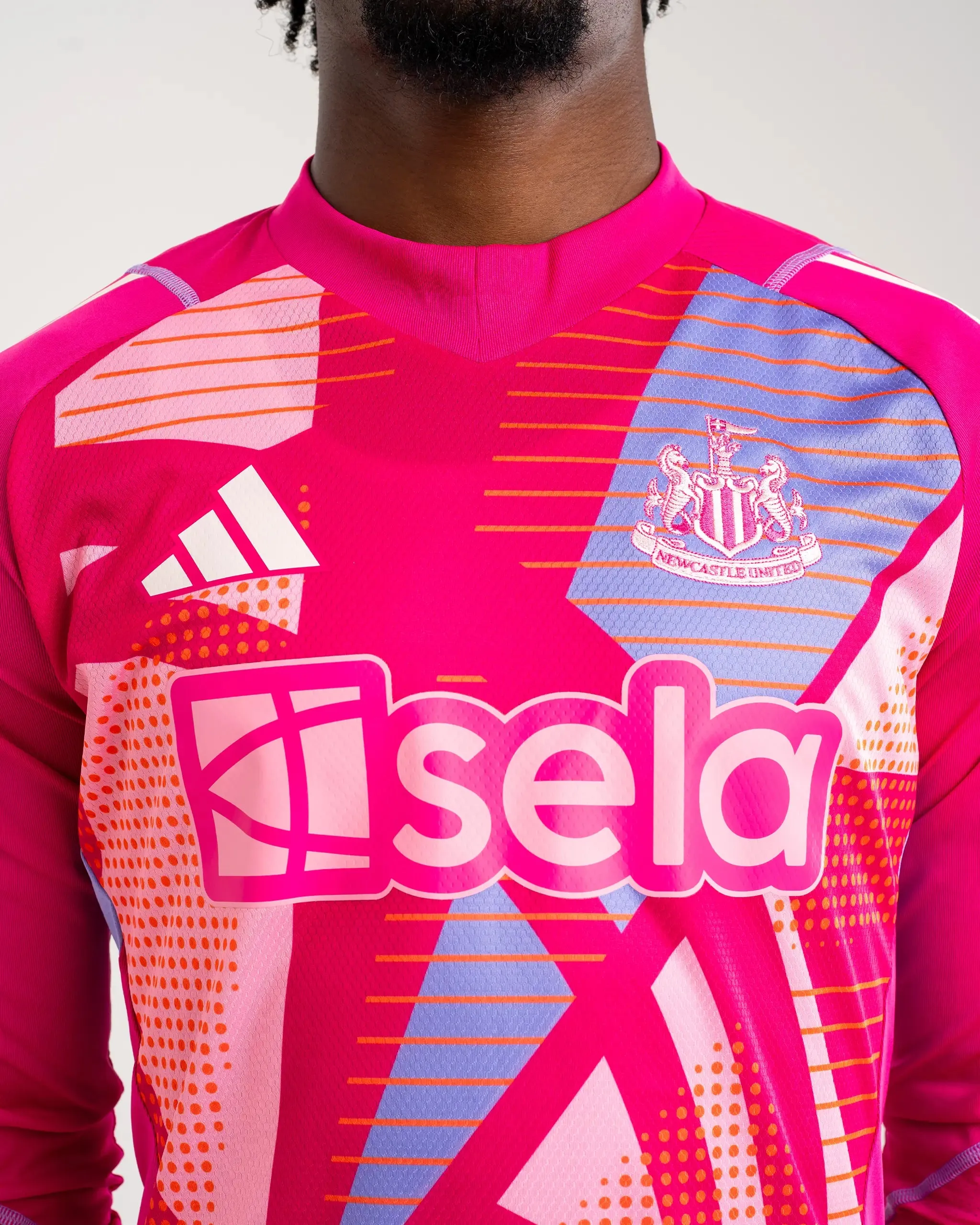 Newcastle United adidas Pink 24/25 Goalkeeper Long Sleeve Shirt