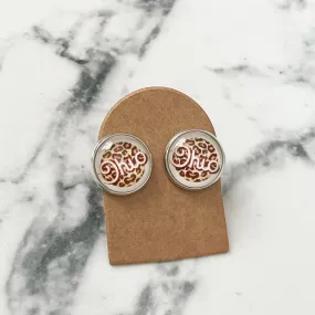 Ohio Leopard Stud Earrings