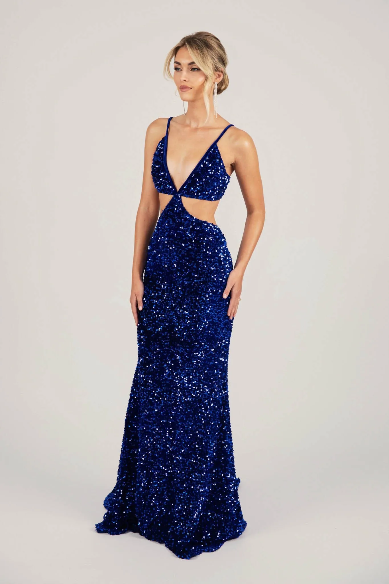 Parker Cut Out Gown - Royal Blue