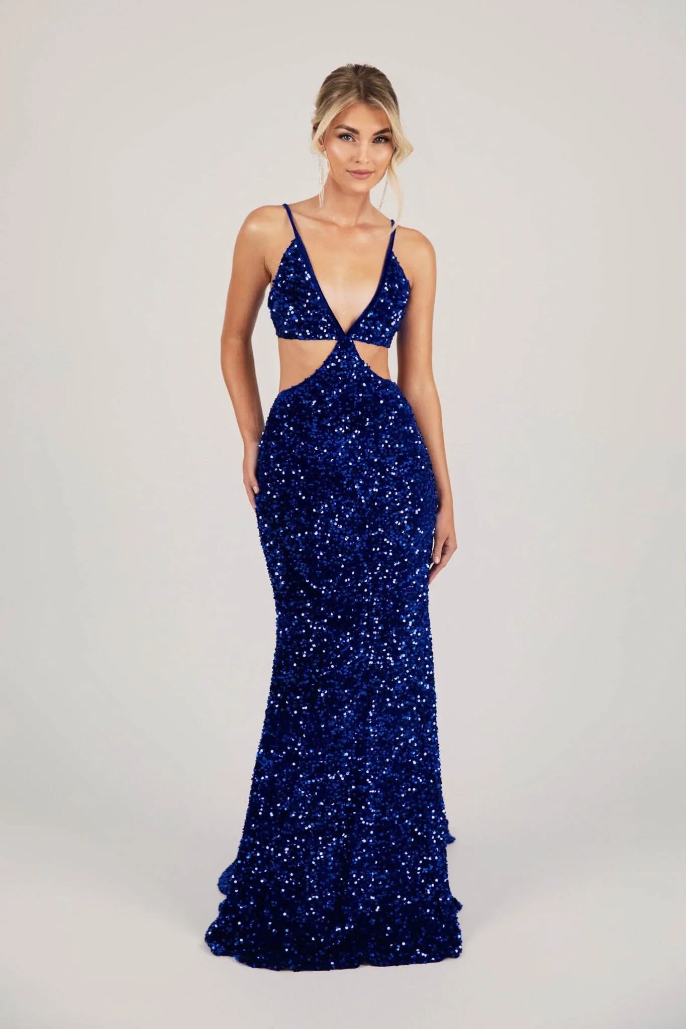 Parker Cut Out Gown - Royal Blue