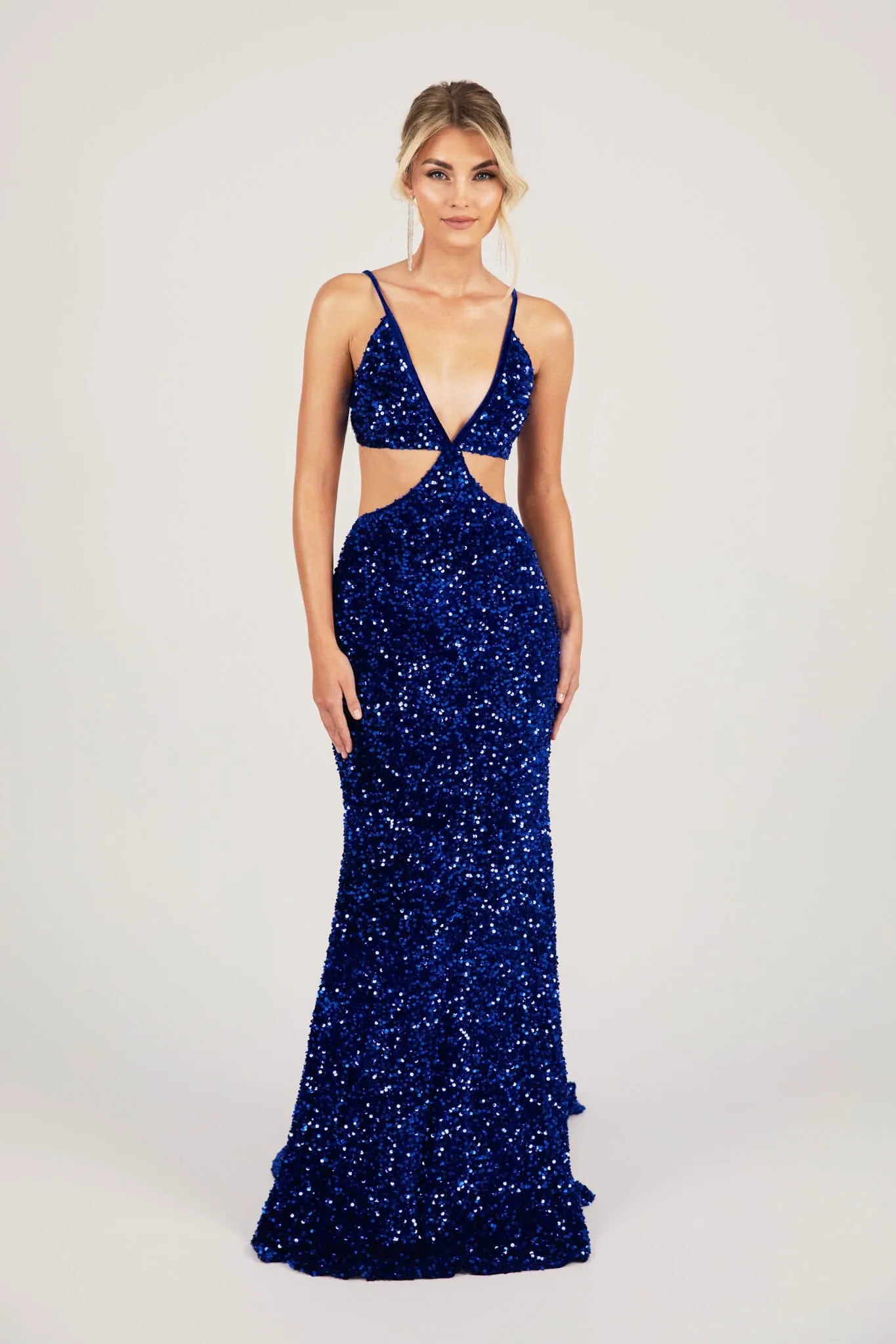 Parker Cut Out Gown - Royal Blue