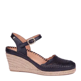 PIKOLINOS VILA W9Y-1508 ESPADRILLE WEDGE BLACK (50% OFF FINAL SALE)