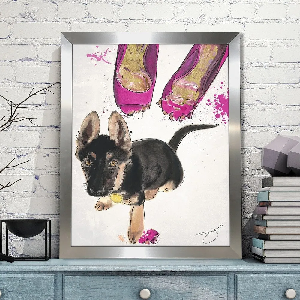 " Shoes" by BY Jodi Framed Print Under Glass