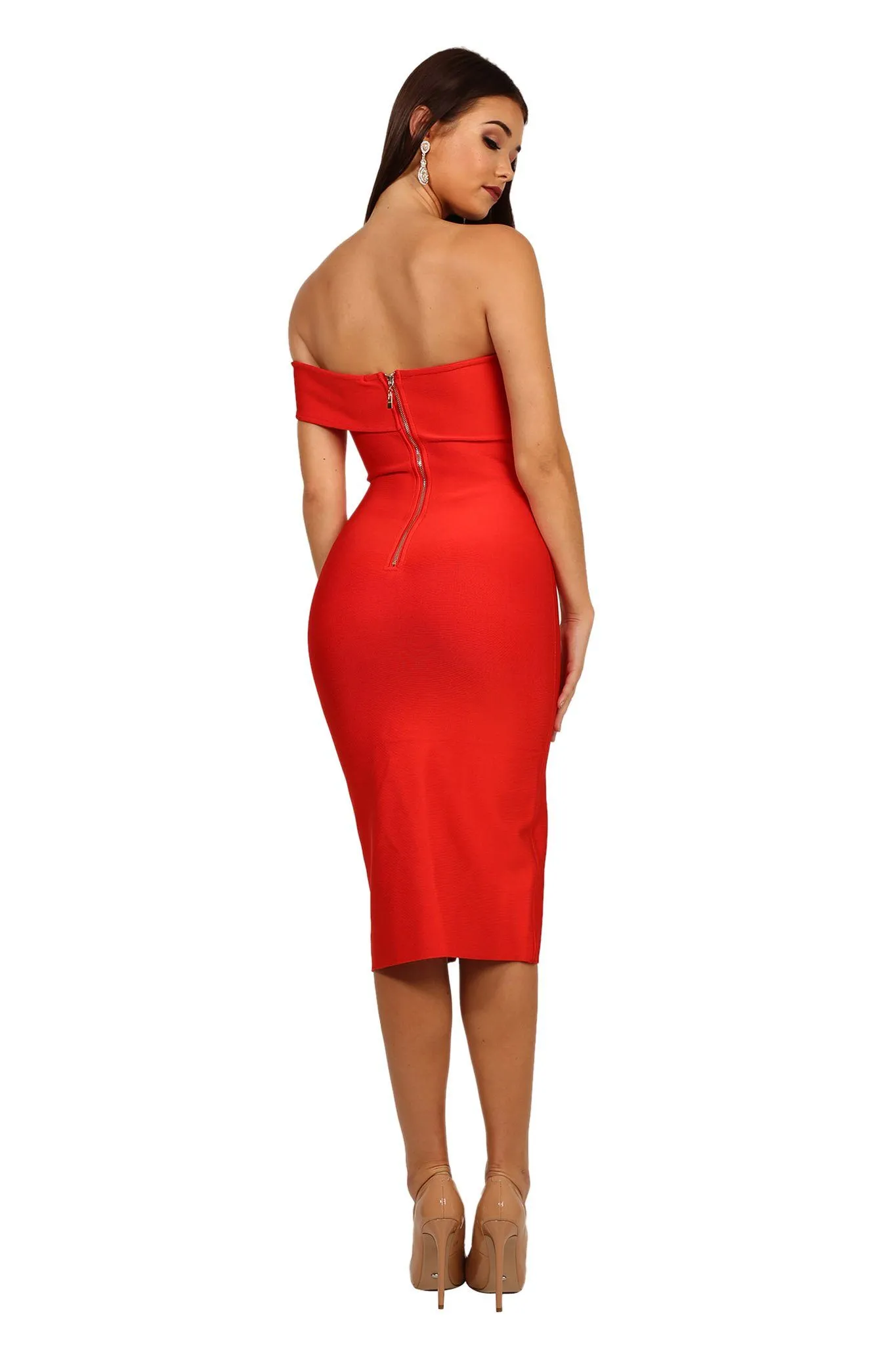 Sabrina Dress in Red (XS - Clearance Sale)