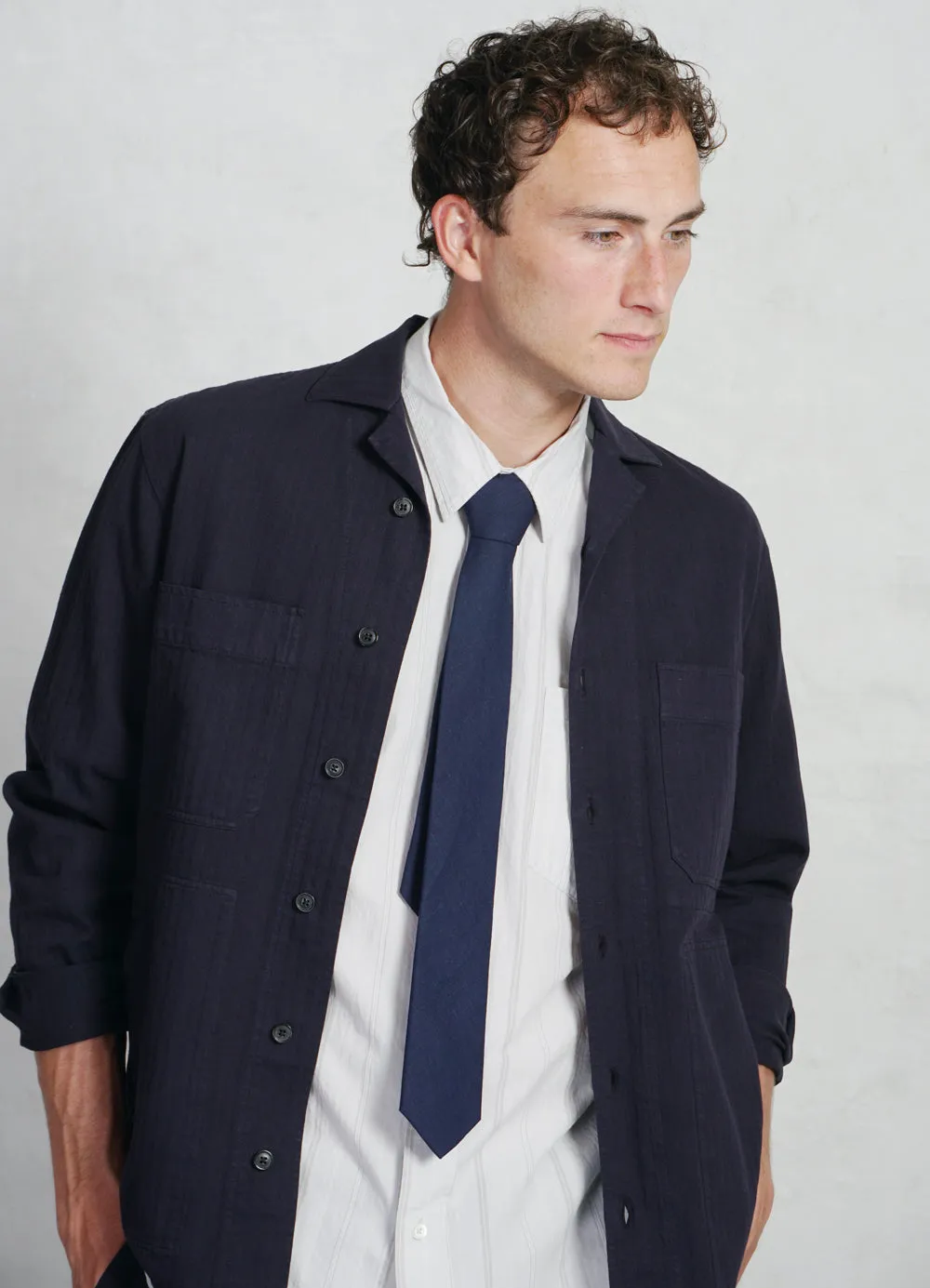 SAMMO | Casual Over Shirt | Navy