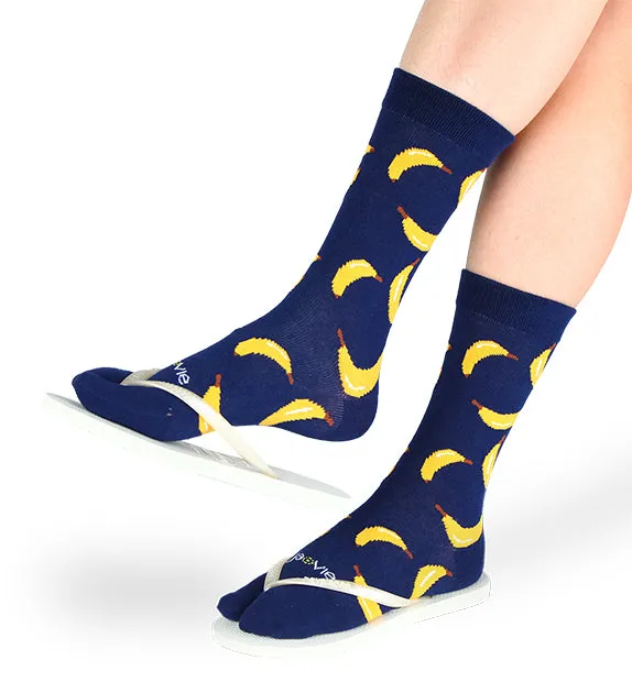 Split Toe Crew Socks - Bites - 3 Pack