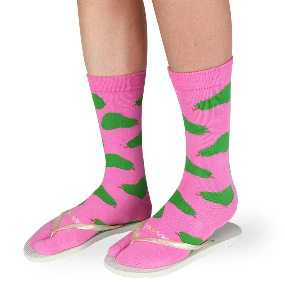 Split Toe Crew Socks - Bites - 3 Pack