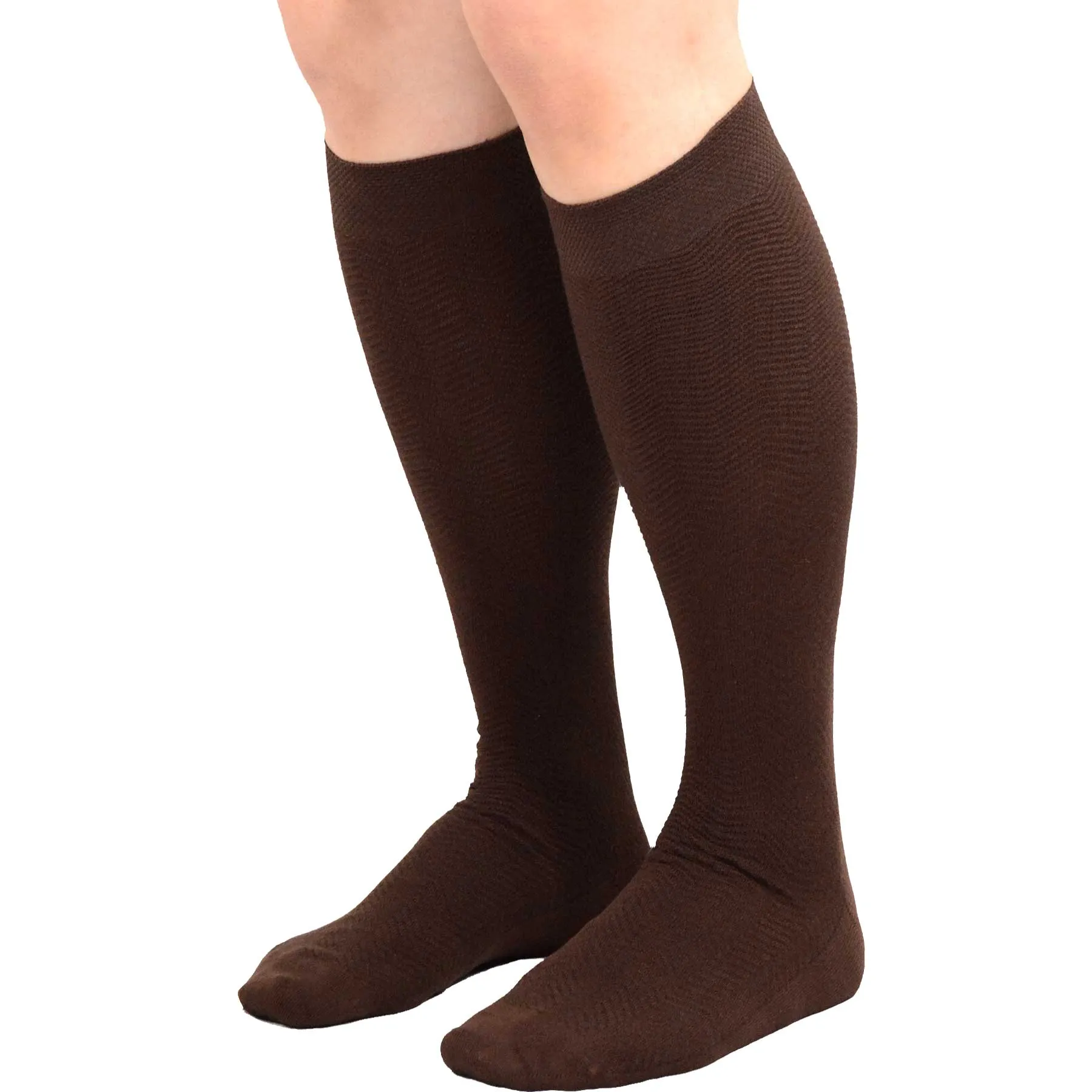 TeeHee Socks Men's Casual Bamboo Knee High Assorted 6-Pack (50021)