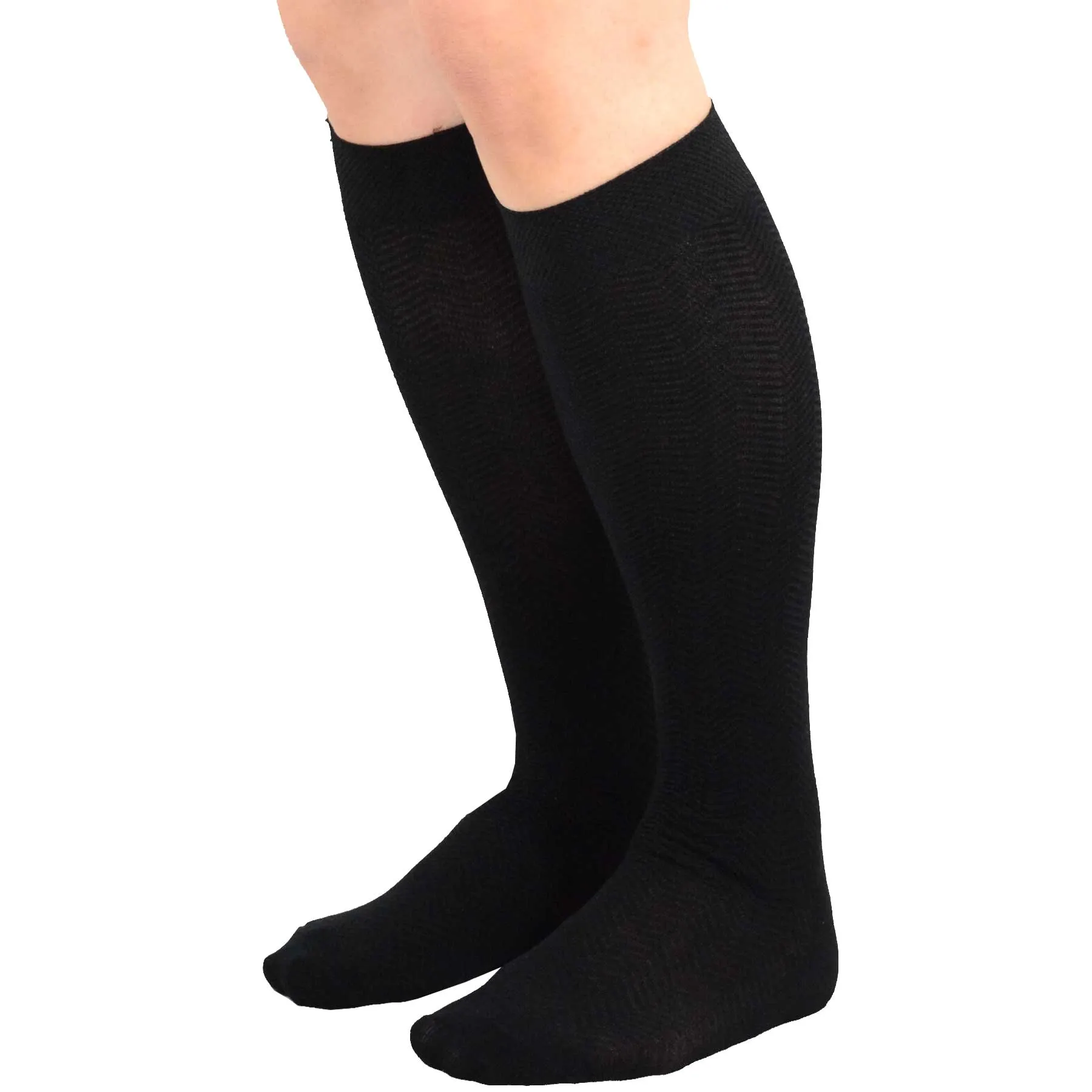 TeeHee Socks Men's Casual Bamboo Knee High Assorted 6-Pack (50021)